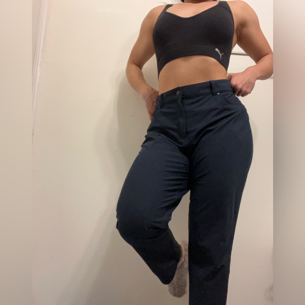 lululemon athletica Women's Black High-Rise Straight Pants